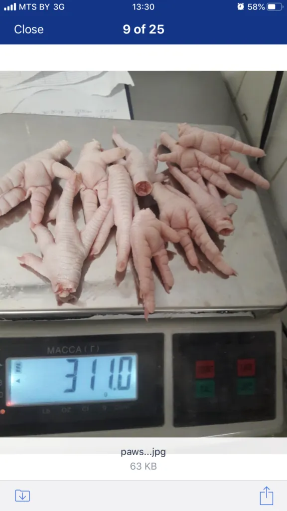 chicken feet /paws grade A B в Республике Беларусь