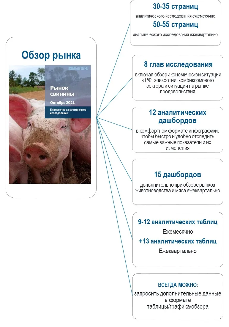 Мясные рынки России в октябре 2021 года – Meatinfo.ru - новости meatinfo.ru