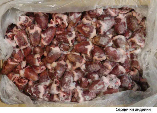 Фотография продукта Мясо индейки оптом, индюшиные субпродукт
