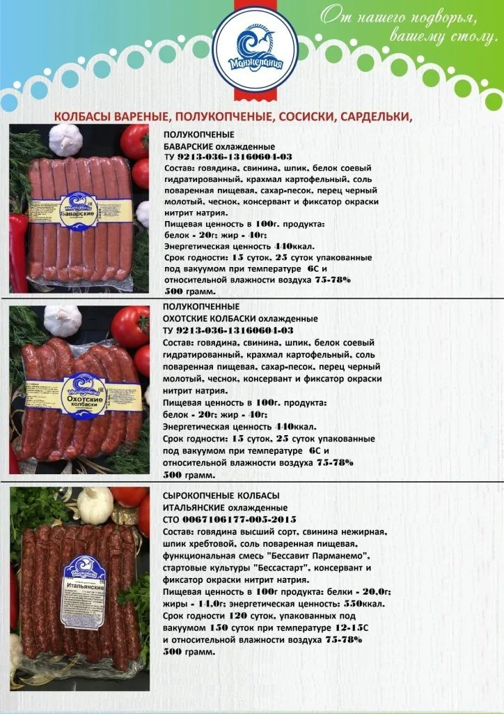 сырокопченые колбасы ТМ Манжелания в Алуште 14