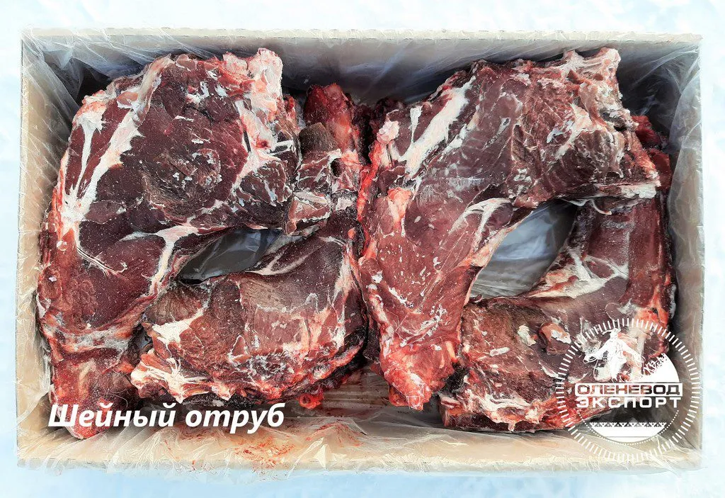 Фотография продукта Мясо оленина. шейный отруб на кости
