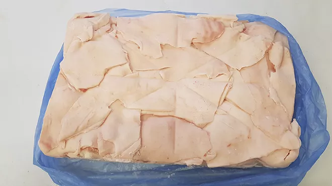 фотография продукта Шпик свиной замороженный 4 компартмент