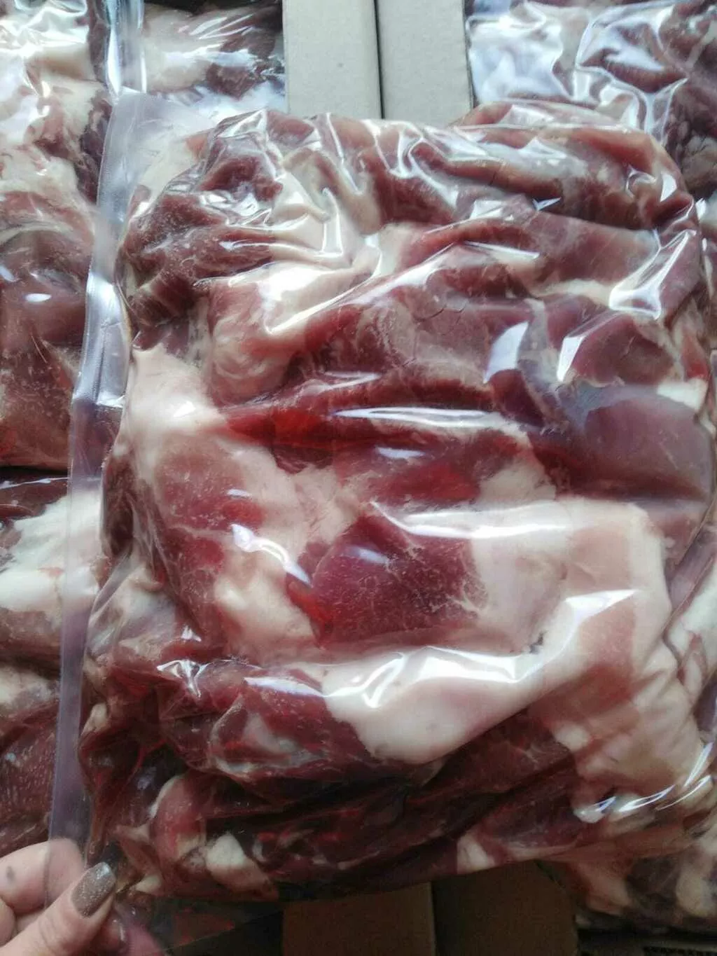 фотография продукта Котлетное  мясо  свин.  охл в в/у