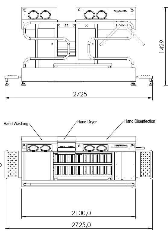 санпропускник: hgx-220j hygienex  в Москве