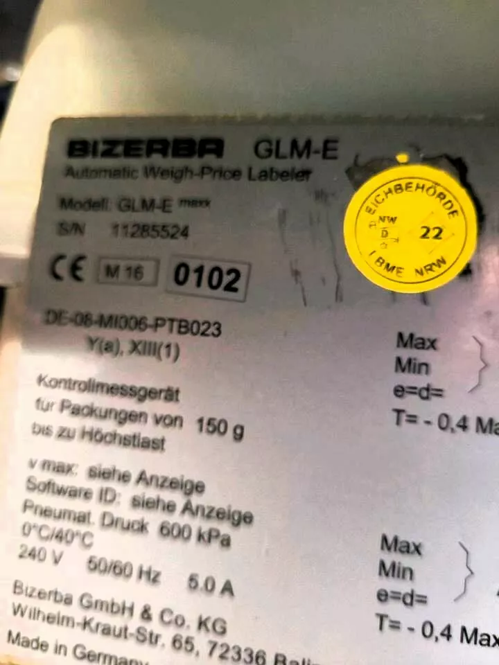 этикетировочная станция bizerba glm emax в Москве 4