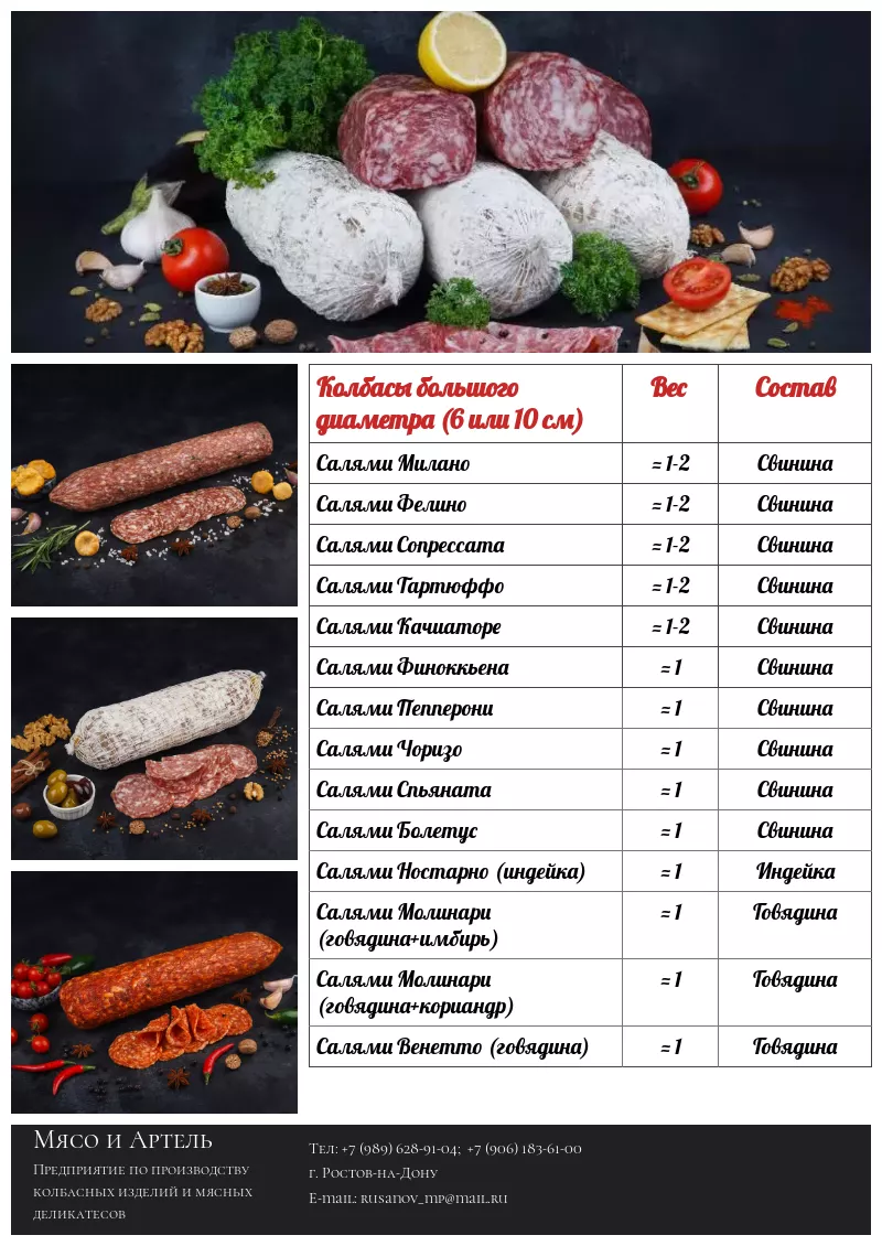 сыровяленые мясные деликатесы колбасы  в Казахстане 4
