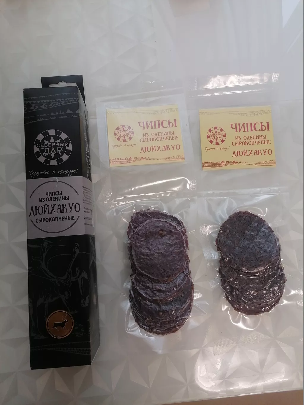 фотография продукта Чипсы из оленины "дюйхакуо" 100 гр.