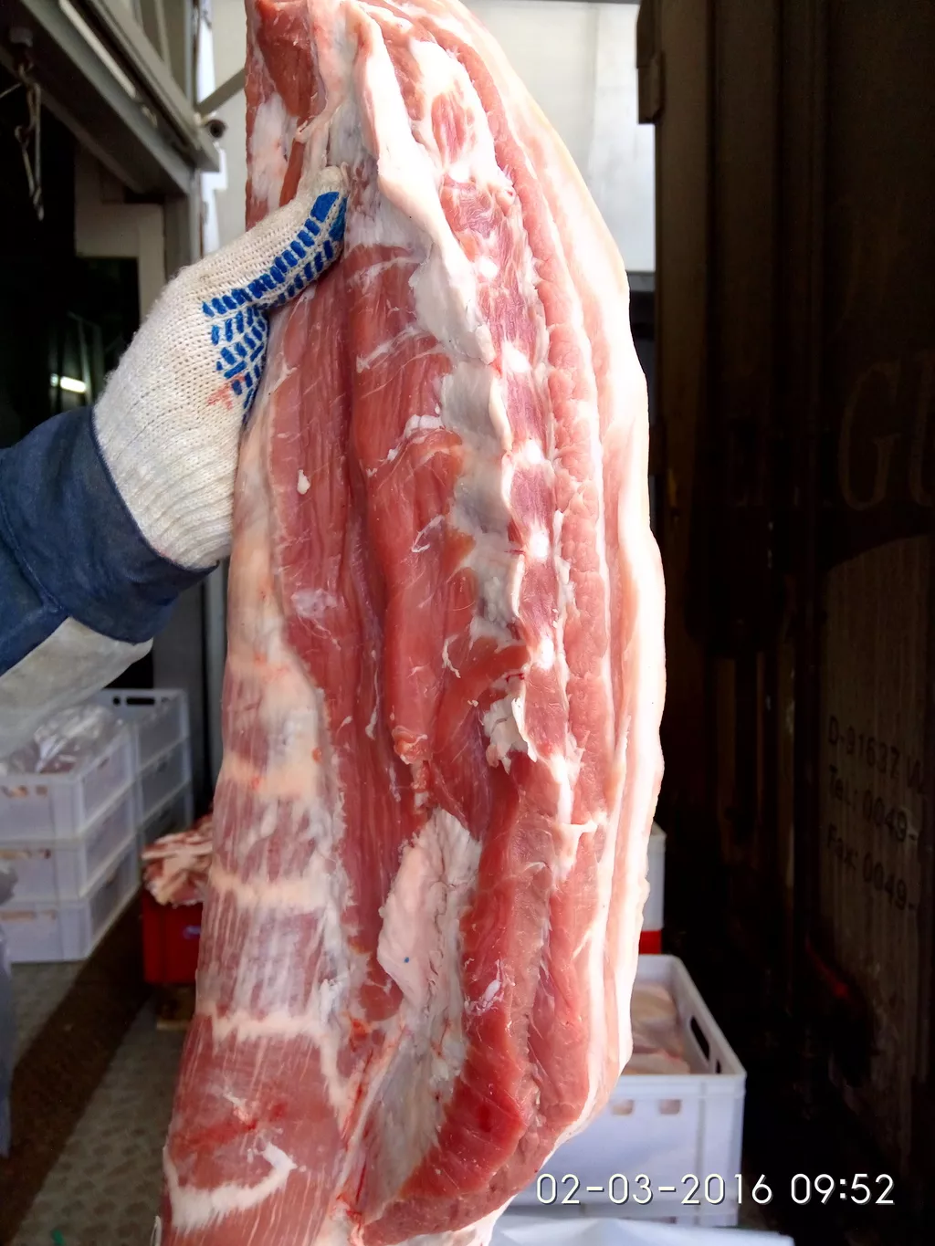 Фотография продукта Грудинка б/к н/ш свиная  