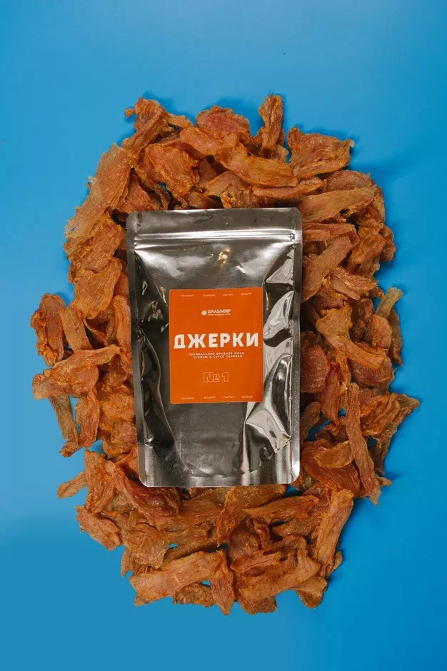 Фотография продукта Мясные чипсы, снеки, джерки