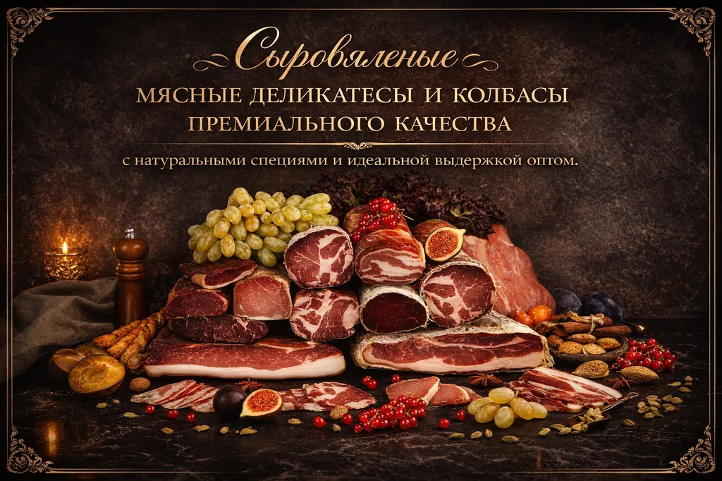 фотография продукта Премиальные сыровяленые деликатесы оптом