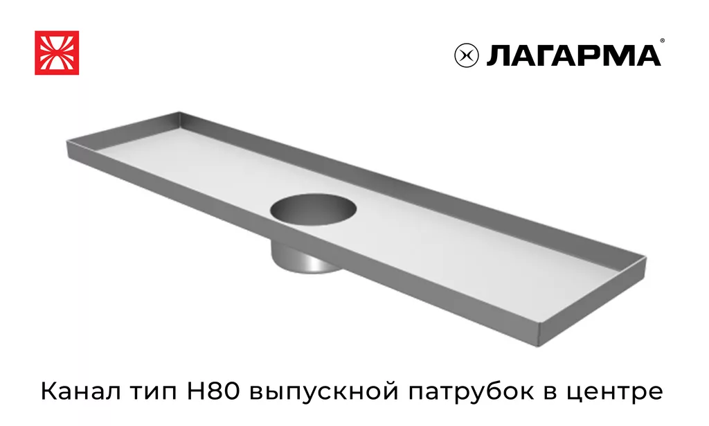 Фотография продукта Канал тип н80, патрубок в центре
