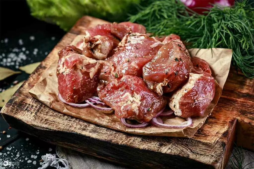Фотография продукта Шашлык из баранины, мякоть бедра